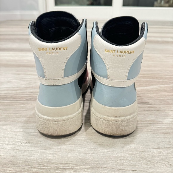 SAINT LAURENT High Top Tennis Shoes Size 7.5 - Picture 9 of 14